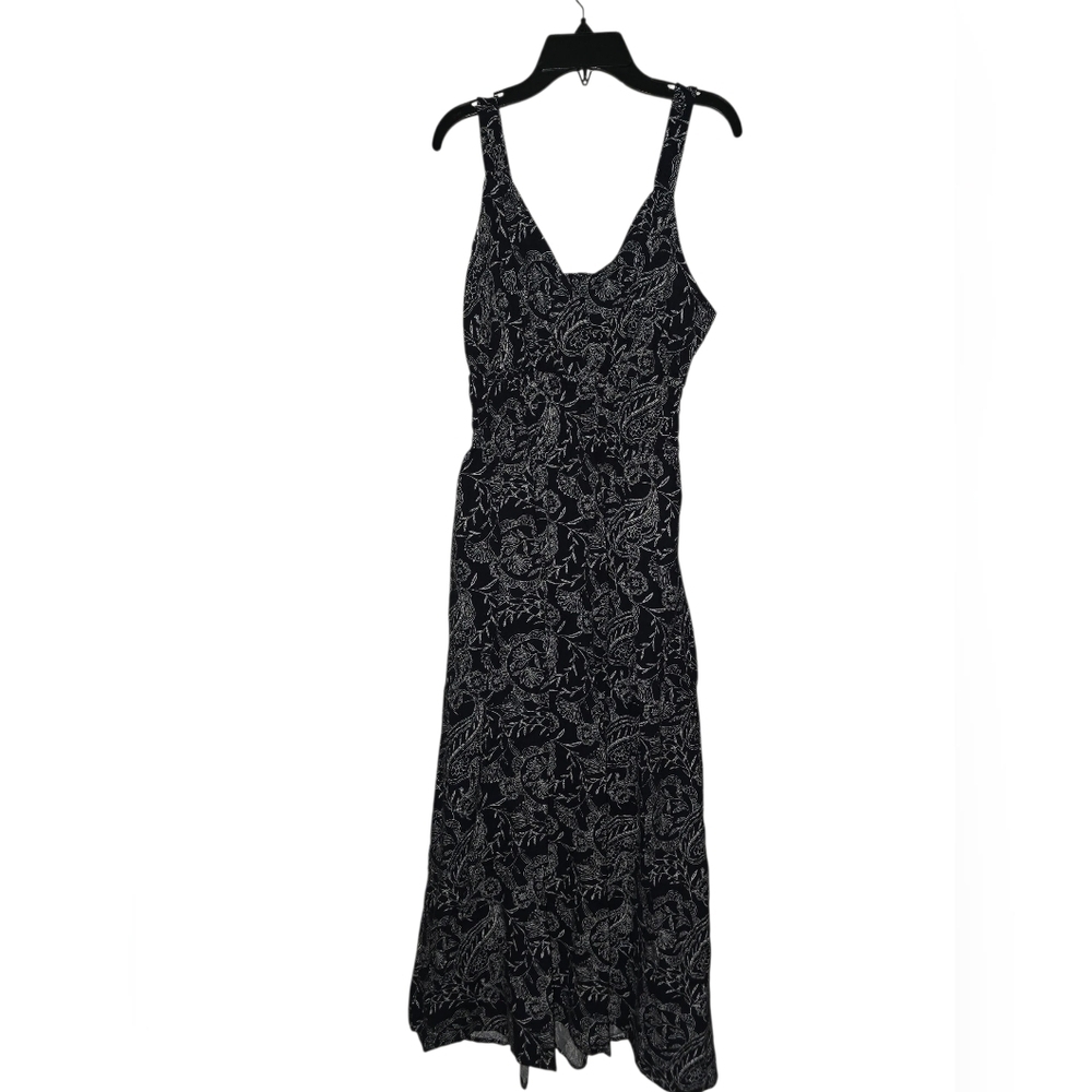 Womens Universal Thread Black and White Floral Maxi Dress, Pockets, XS, NWT!!!